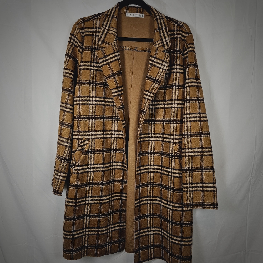 Potters Pot long open sweater/jacket.